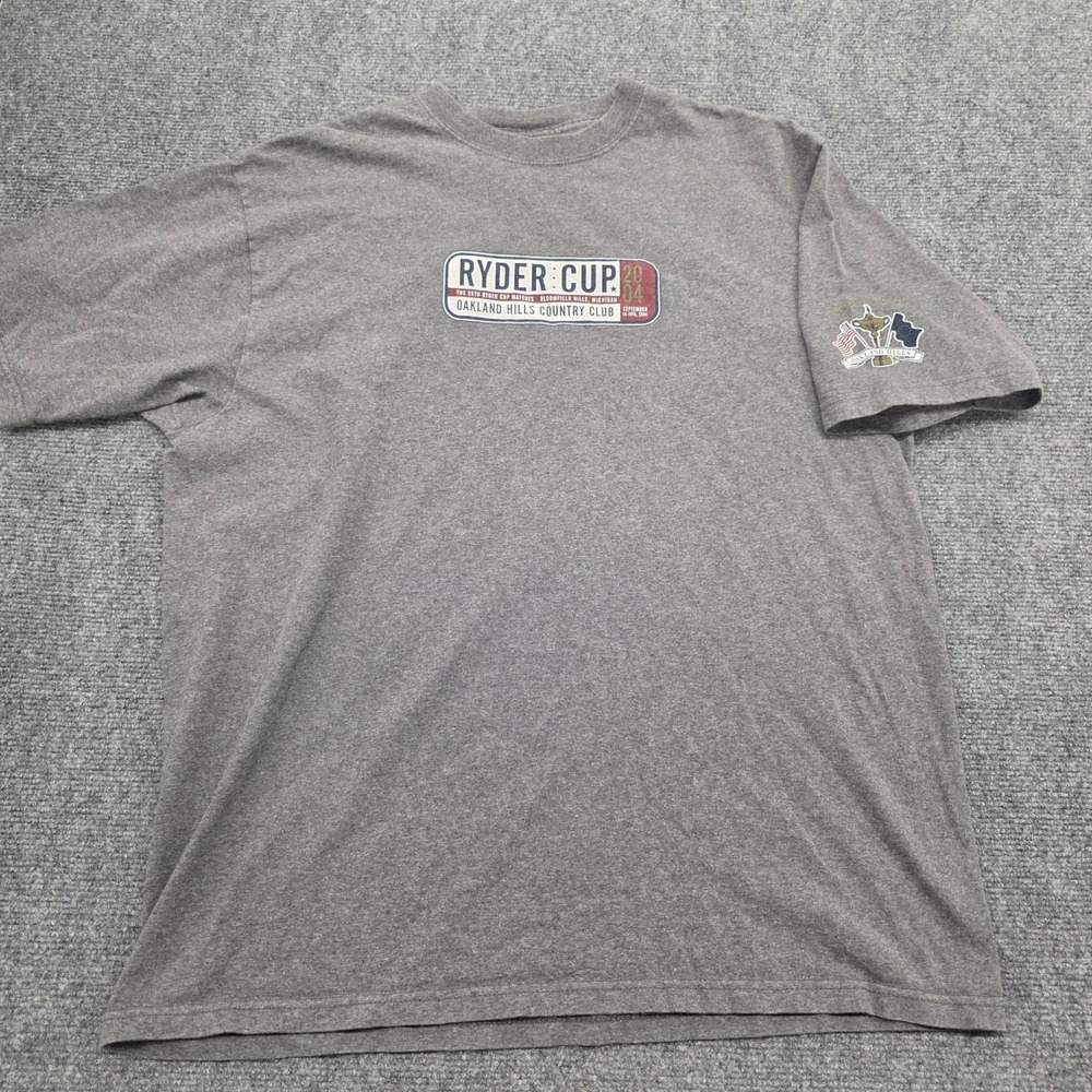 Gear For Sports Ryder Cup 2004 Oakland Hills Country Club Gray T-Shirt Large